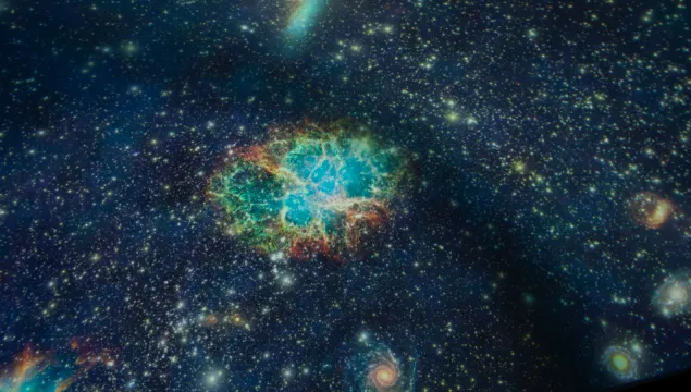 Image from the planetarium of a visual stunning looking nebula