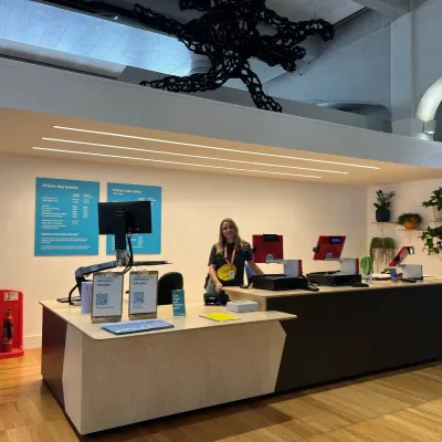 Our improved welcome desk