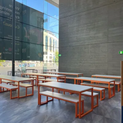 Our new dedicated lunch space for school children to enjoy