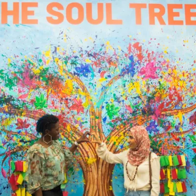 Celebrating The Soul Tree at the exhibition launch 